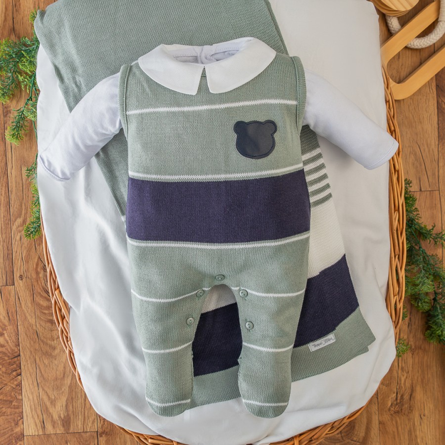 Saída de Maternidade Guilherme - Verde e Marinho